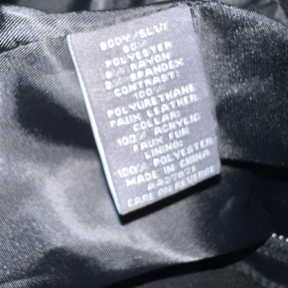 'Kate & Mallory' Faux Fur/ Leather Trim Coat (Plus) - Picture 9 of 10